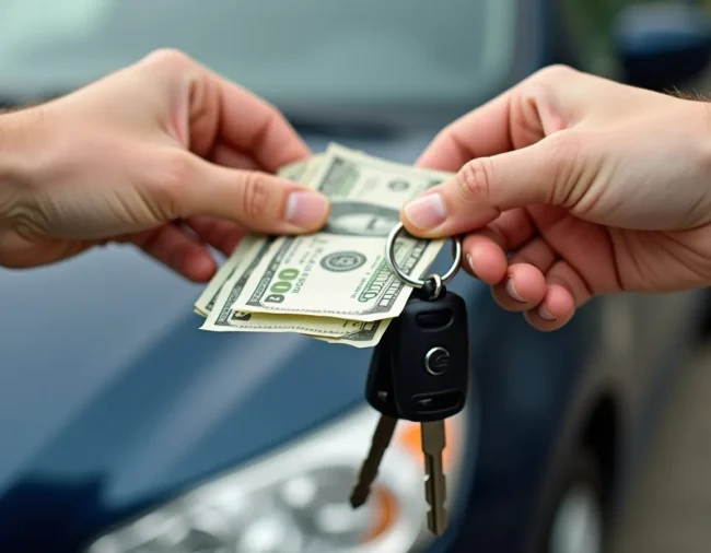 Cash Exchange for Car Keys